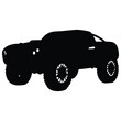 © kazi - Modern Car Silhouette in Black Vector Style