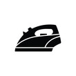 © Alvi - Black Silhouette Icon of an Ironing Iron appliance 1
