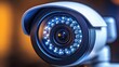 © Ika - Modern security camera with infrared LEDs for night vision.