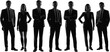 © Vactor Creatives - Silhouette of Business Team, Corporate Unity, Formal Attire, Leadership, Professional Group