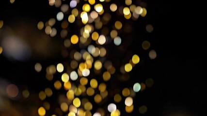 Wall Mural - a close up of a christmas tree with many lights on it
