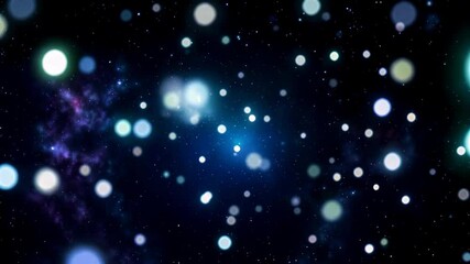 Wall Mural - a close up of a bunch of lights in the dark