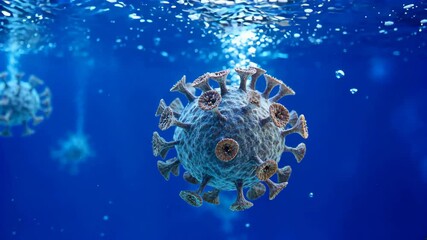 Wall Mural - a close up of a corona corona in the water