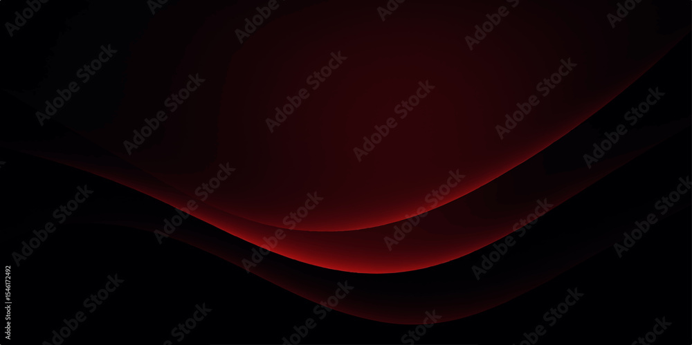 Abstract red wave design with flowing lines and a futuristic light ...