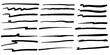 © Kebon doodle - Hand Drawn Black Ink Brush Strokes Collection on White Background