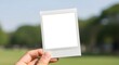 © narumiaegis - Blank Instant Photo Frame Mockup in a Park Setting