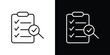 © Vince - Audit icon in black. flat graphic vector icon