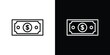 © Vince - Dollar icon in black. flat graphic vector icon
