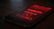 © robbi - Error Message on Smartphone Screen: Tech Malfunction