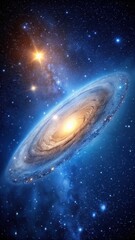 Wall Mural - Celestial Scene with Andromeda Galaxy and Stars