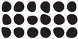 © Aquavisionweath6 - Blob shapes  black collection vector design elements isolated. Random blob circles icon set. Isolated on a white background.