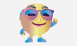 © MstRekha - World emoji day, world emoji day with a funny emojis. World smile day emojis.