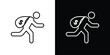© Vince - Thief icon in black. flat graphic vector icon