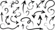 © Graphicmela - Black Hand Drawn Arrow Collection Various Styles arrows 1