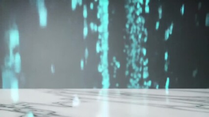 Abstract Data Stream Projection On Minimalist Surface For Modern Presentation