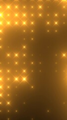 Wall Mural - golden glowing stars arranged in a diamond grid pattern, emitting soft light across a warm gradient 
