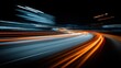 © Pixelzone - Stunning photo of car motion trails. Speed light streaks background with blurred fast moving light effect, Racing cars dynamic flash effects city road with long exposure night.