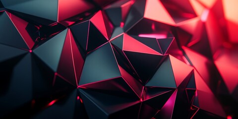 Sticker - high-resolution shot of sharp triangles with bold lines and subtle gradients, ideal for modern, geom