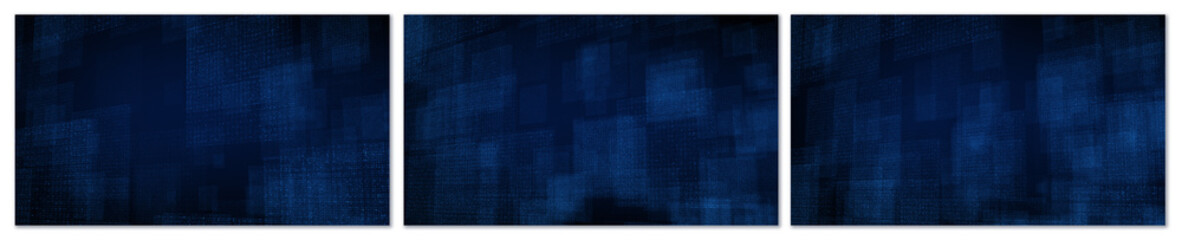 Wall Mural - 3 abstract digital technology background featuring a grid pattern with glowing blue dots, symbolizin