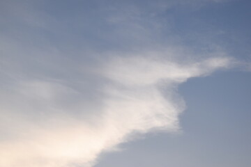 Wall Mural - beautiful blue sky and white cloud background in springtime