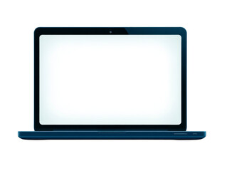 Wall Mural - sleek, modern laptop with blank screen, perfect for design or technology concepts. device is open, s