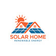© MdZiaur - Solar Home Renewable Energy Logo, Smart Green Energy House Branding Design Vector