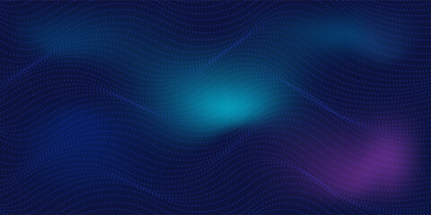 Design light point Hi-tech digital technology concept. High tech computer illustration with purple and dark blue gradient modern abstract