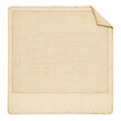 © ArsiStudio - Aged empty photograph paper with corner curl isolated PNG with Transparent Background