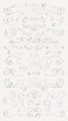 © Rawpixel.com - Decorative Vector set. Elegant swirls and flourishes in a decorative design. Flourishes include hearts and loops. Swirls and flourishes create a sophisticated look. Hand drawn ornament vector set.