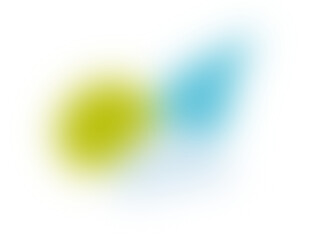 Wall Mural - abstract fluid shape with yellow and blue gradients on a black background design