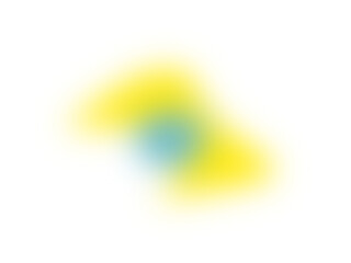 Wall Mural - abstract fluid shape with yellow and blue gradient on red and black background