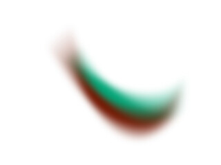 Wall Mural - abstract swirling shape with gradient colors against a solid black background