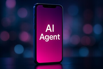 Ai agent application on a smartphone screen