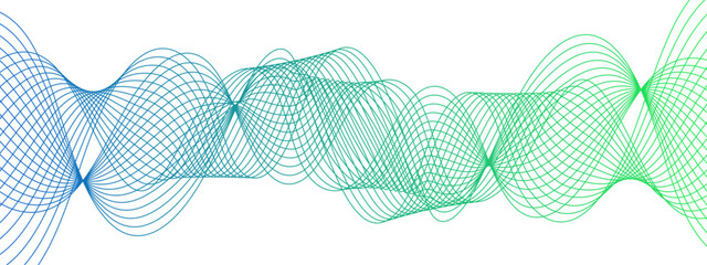 Canvas Print - abstract wave background with smooth, interwoven lines forming a fluid, oscillating pattern. sense o
