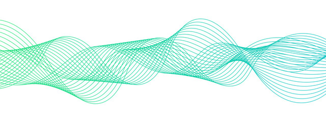 Canvas Print - abstract wave background with smooth, interwoven lines forming a fluid, oscillating pattern. sense o