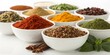 © LA Stock Vision - Variety of Spices in Bowls Composition of Nine Bowls, Colorful Powdered Spices, Culinary Herbs, Food Photography Spices, Herbs, Food Photography