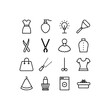 © MdRanju - minimal outline clothing icons vector set