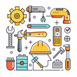 © MHC - Construction and tools icon set high quality vector graphics