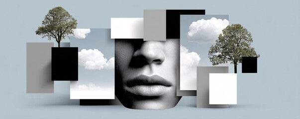 Wall Mural - the fusion of generative ai with ai intelligence captured in a magazine photography style, emphasizi