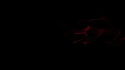 Wall Mural - golden glowing smoke burst on black background