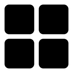 dashboard button black glyph icon