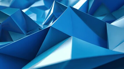 Wall Mural - abstract blue textured background with sharp peaks and valleys resembling a sci-fi landscape, abstra