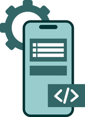 Mobile App Development Illustration 