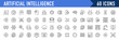 © iiierlok_xolms - Artificial Intelligence web icons in line style. Innovation technology, machine, robot, bot, brain, collection. Vector illustration.