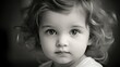 © PikePicture - innocence toddler black and white portrait