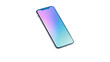 © CStock - Modern smartphone with gradient screen on white isolated background.