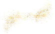 © AnaNas - Abstract shiny gold glitter design element.Gold Texture.Pieces flakes of golden flakes shimmer, gold foil on png transparent background. Light Golden Confetti.