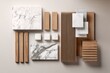 © John - Modern Architectural Material Composition Wood and Marble Textures