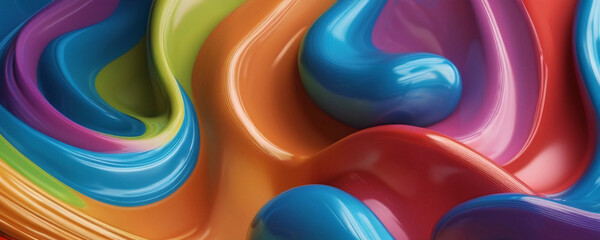 Wall Mural - Abstract Colorful Swirls