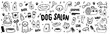 © Lisa - Set of hand drawn vector dog salon, dog grooming doodle collection